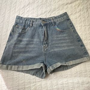 High Waisted Denim Shorts